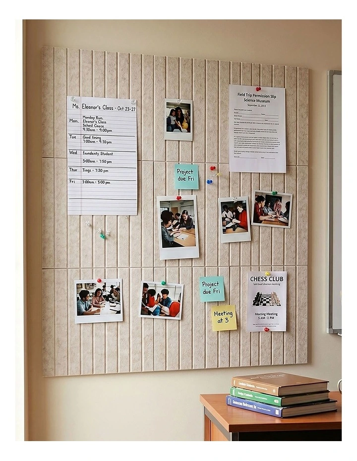 Levede Cork Boards Alternative 12Pcs 30cmx30cm Felt Bulletin Board Tiles Coustic image 7