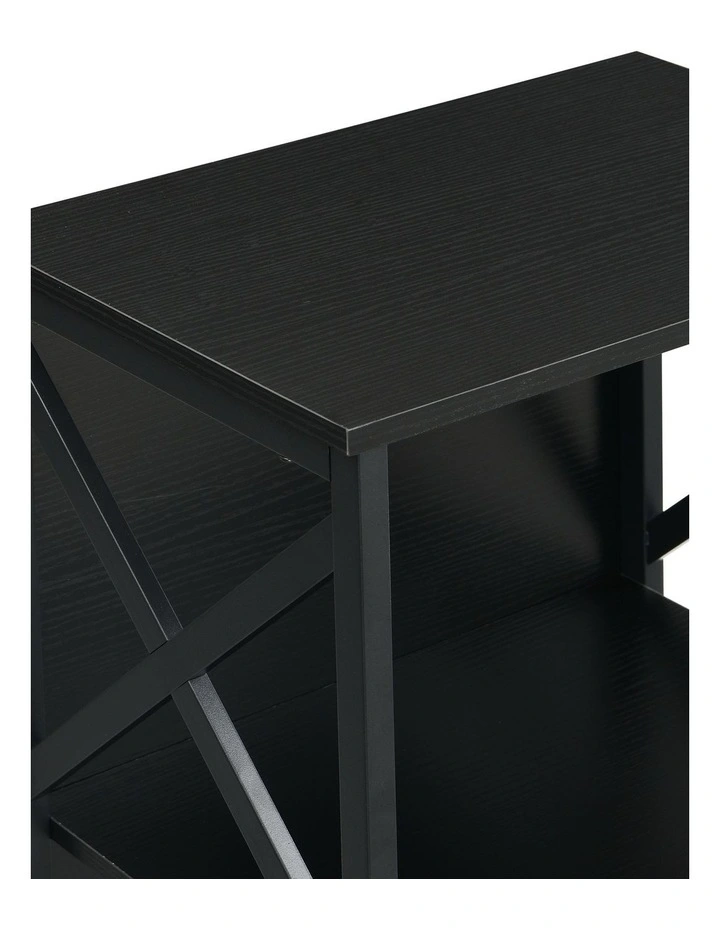 5 Tier Industrial Bookcase with Metal Frame and Backboard, Book case for Small Spaces image 6