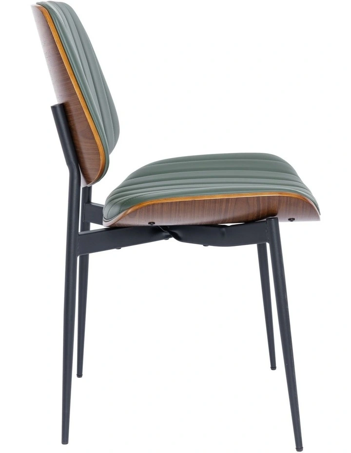 Dining Chairs Set of 2, Modern Accent Chair, Upholstered Faux Leather Kitchen Chair image 4