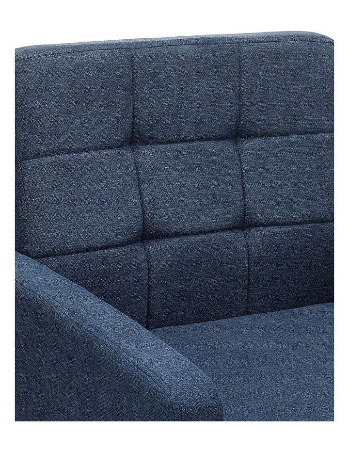 Mid Century Modern Accent Chair, Upholstered Armchair with Tufted Backrest image 6