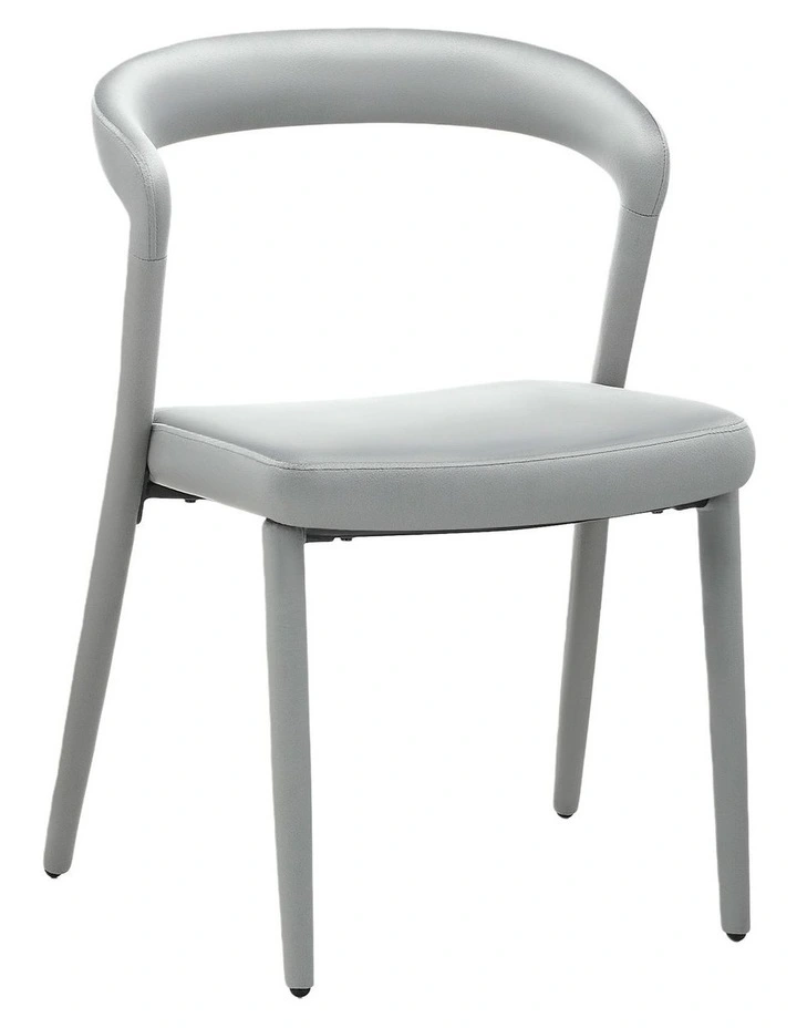 Set of 2 Modern Upholstered Velvet Dining Chair, Mid-Century Kitchen Chair, Grey image 4
