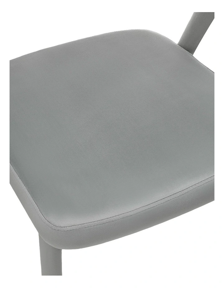 Set of 2 Modern Upholstered Velvet Dining Chair, Mid-Century Kitchen Chair, Grey image 7