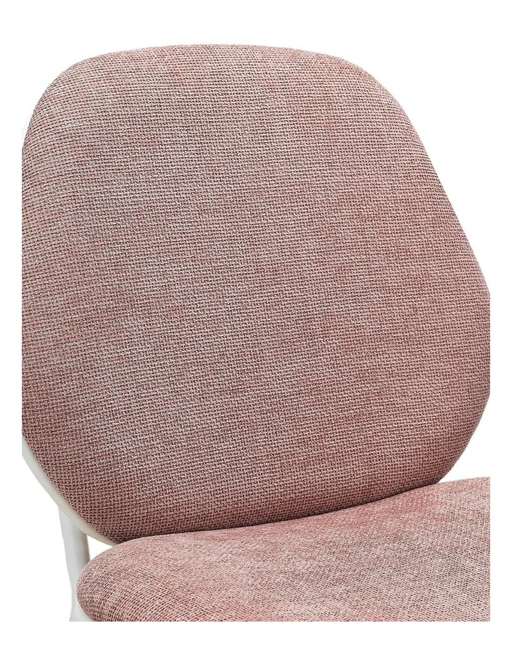 Set of 2 Modern Upholstered Dining Chair, Mid Century Side Chair with White Metal Leg image 6