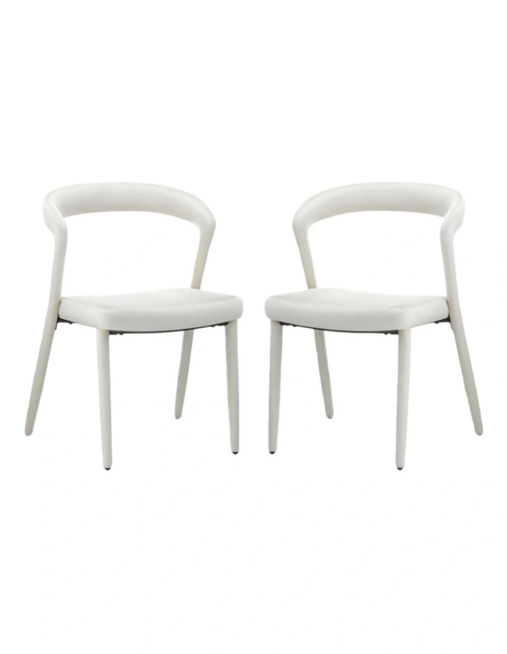 Set of 2 Modern Upholstered Velvet Dining Chair, Mid-Century Kitchen Chair, Beige image 1