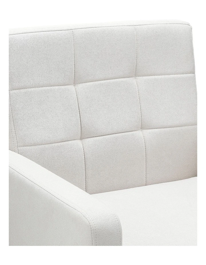 Mid Century Modern Accent Chair, Upholstered Armchair with Tufted Backrest image 7