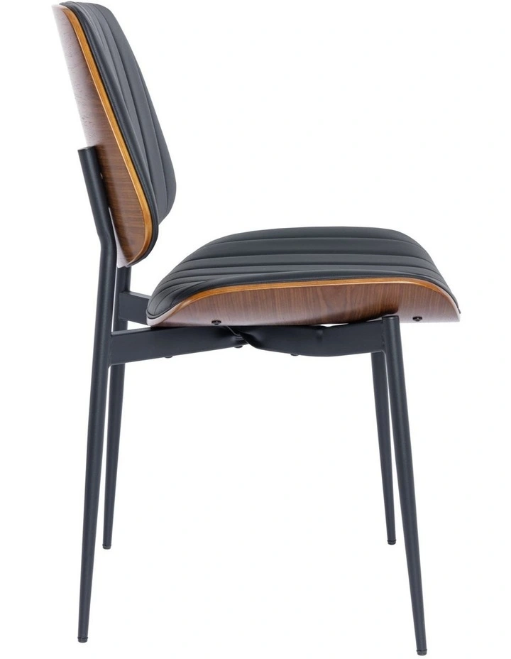 Dining Chairs Set of 2, Modern Accent Chair, Upholstered Faux Leather Kitchen Chair image 3
