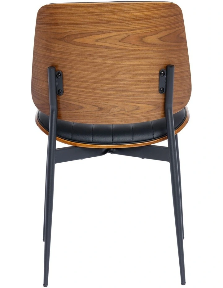 Dining Chairs Set of 2, Modern Accent Chair, Upholstered Faux Leather Kitchen Chair image 5