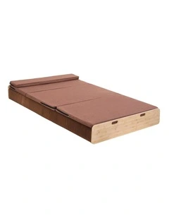 Artiss Folding Kraft Paper Bed Frame with Mattress and Pillow 300kg Capacity 200x120cm