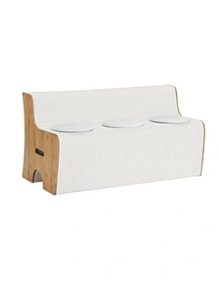 Artiss 3-Seater Folding Kraft Paper Sofa PU Leather Cushion 300kg Capacity
