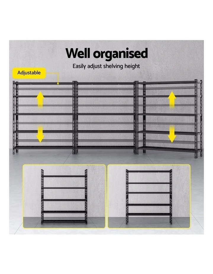 3 x 1.8M Giantz Garage Shelving Warehouse Rack image 6
