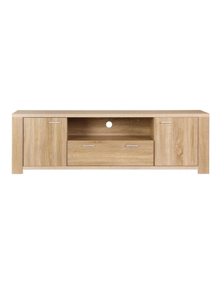 Artiss 180cm TV Unit Entertainment Unit Storage Drawer Cabinet Pine image 3