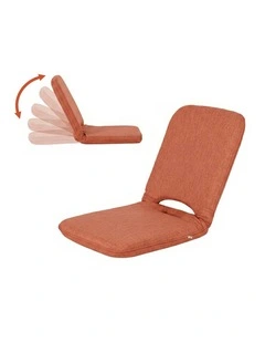 Artiss Floor Chair 5 Position Adjustable Orange Lazy Sofa for Living Room Bedroom