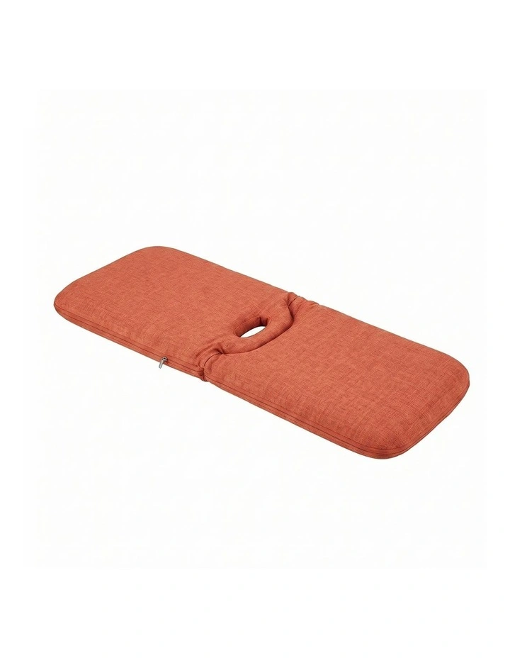 Artiss Floor Chair 5 Position Adjustable Orange Lazy Sofa for Living Room Bedroom image 3