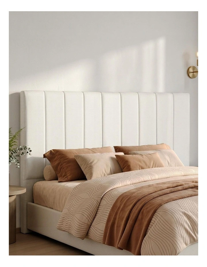 Artiss Bed Head Headboard Queen Linen 153CM - Beige image 3