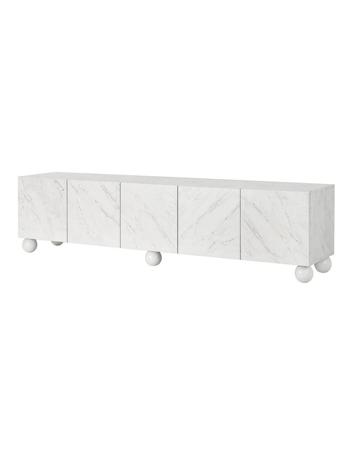 Artiss TV Unit Entertainment Unit Storage Cabinet 200cm White image 1