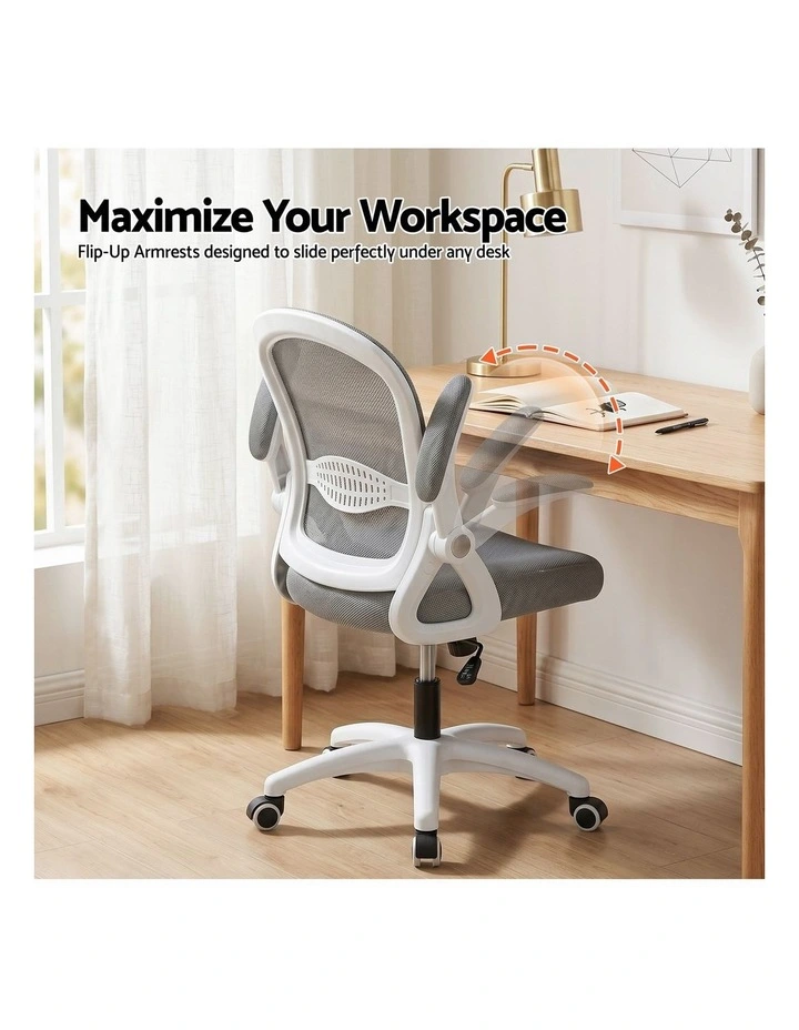 Artiss Computer Desk & Chair Set 120cm with 3 Drawers Shelves Mesh Office Chair image 3