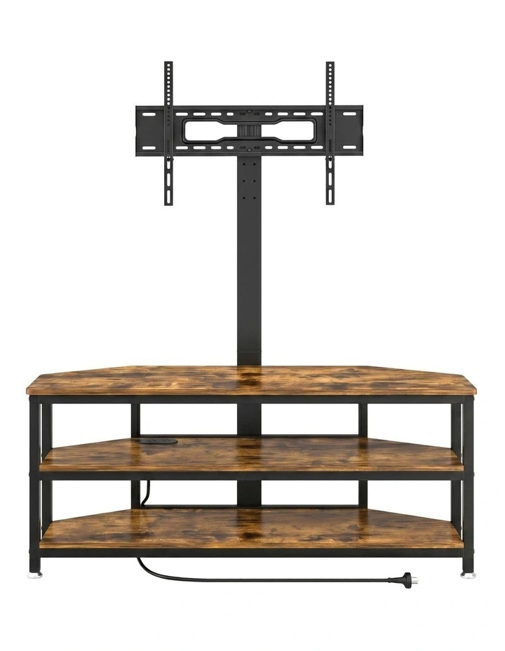 Artiss Corner TV Stand 32-70 w/ Mount LED Lights & Power Outlet Space Saving image 3