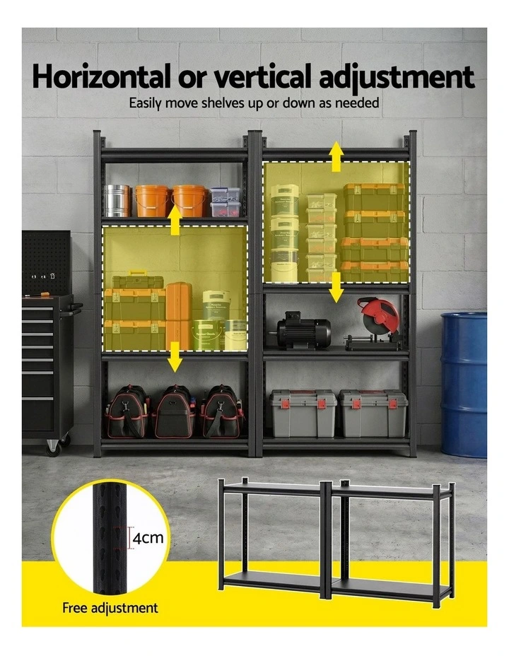 Giantz Garage Shelving 1.8X0.9m Warehouse Rack Storage Shelves Workshop Racks Steel image 6