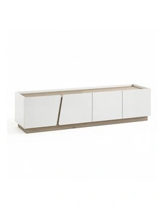 Artiss 180cm TV Unit Storage Cabinet Living Room Grayish white & Walnut