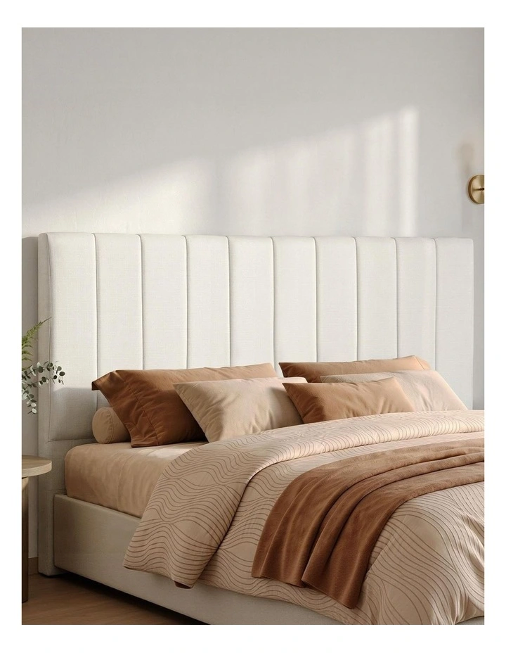 Artiss Bed Head Headboard King Linen 183CM - Beige image 3