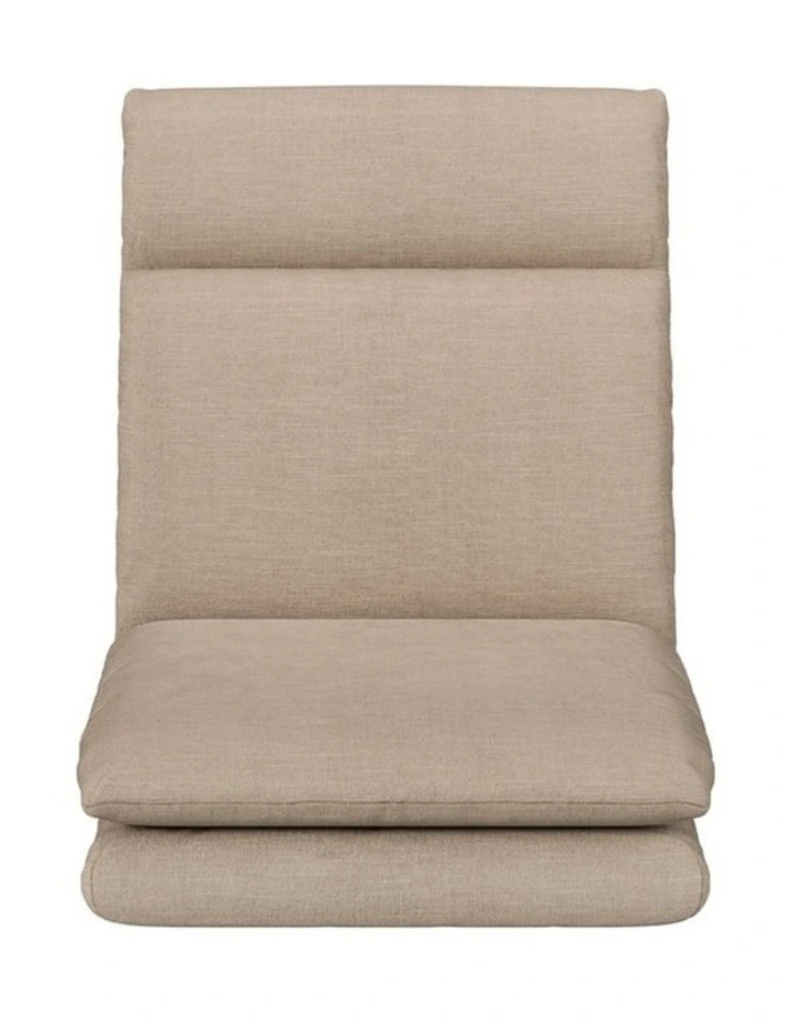 Artiss 4XFloor Chair Sofa Linen Beige image 4