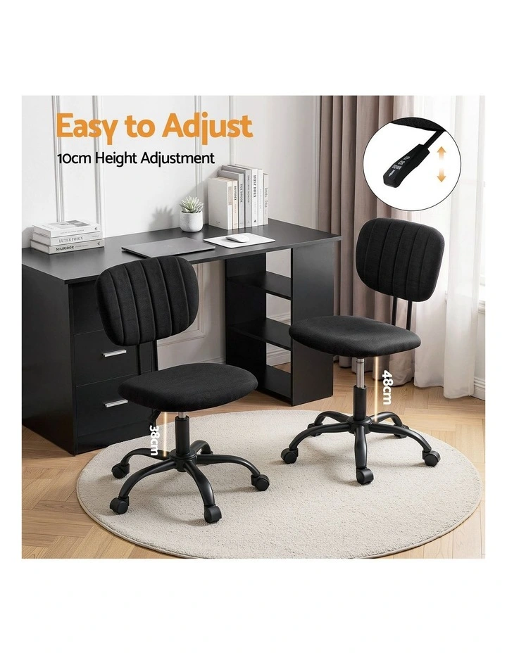 Artiss Office Desk & Chair Set 120cm with Drawers Shelves Adjustable Office Chair image 4