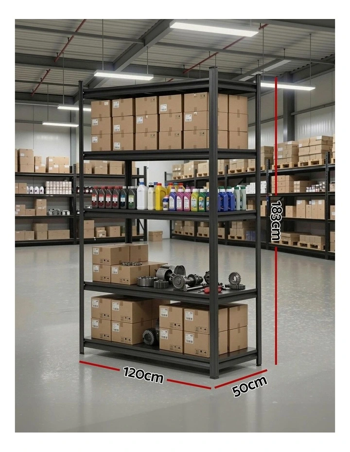 Giantz Garage Shelving 1.8X1.2m Warehouse Rack Storage Shelves Workshop Racks Steel image 4