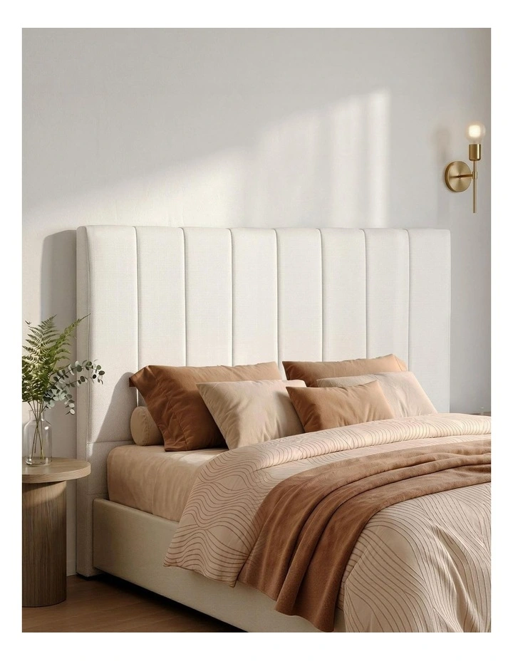 Artiss Bed Head Headboard Double Linen 137CM - Beige image 3