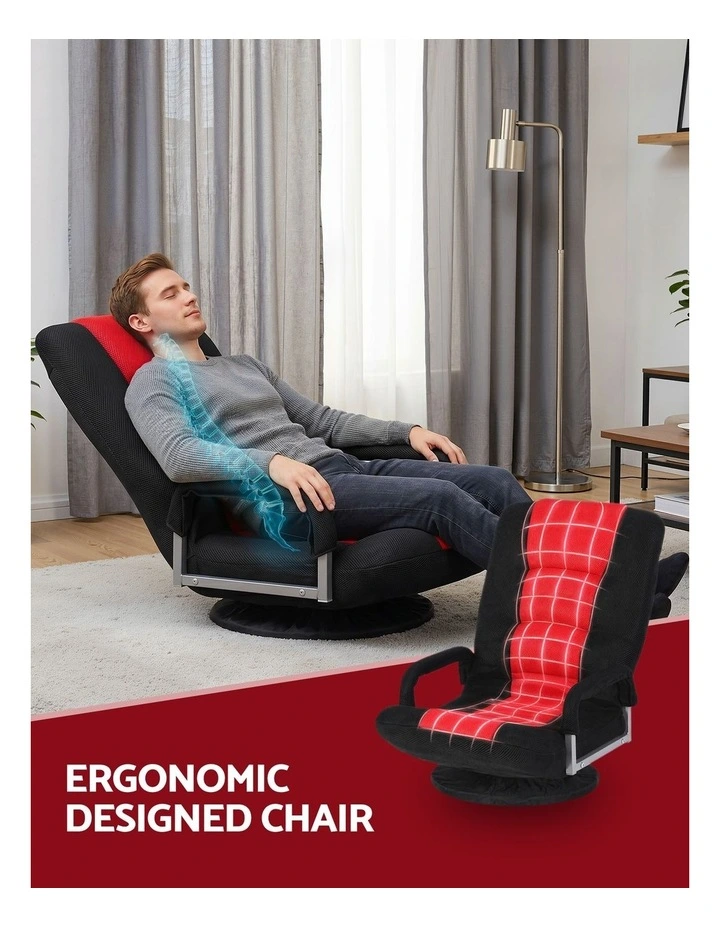 Artiss Floor Gaming Chair with 360 Swivel, 6-Position Backrest for Gaming image 6