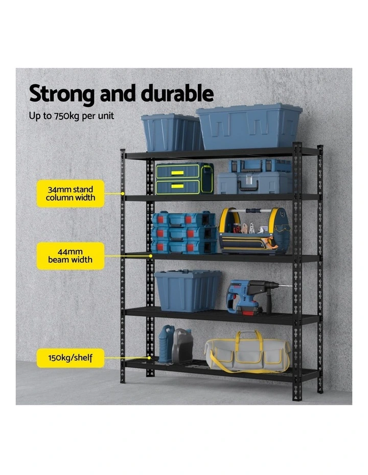 5 x 1.8M Giantz Garage Shelving Warehouse Rack image 5