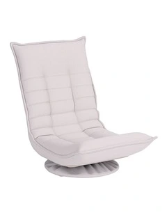 Artiss Swivel Floor Chair 5 Adjustable Foldable Lounge Seat Floor Sofa Chair Grey