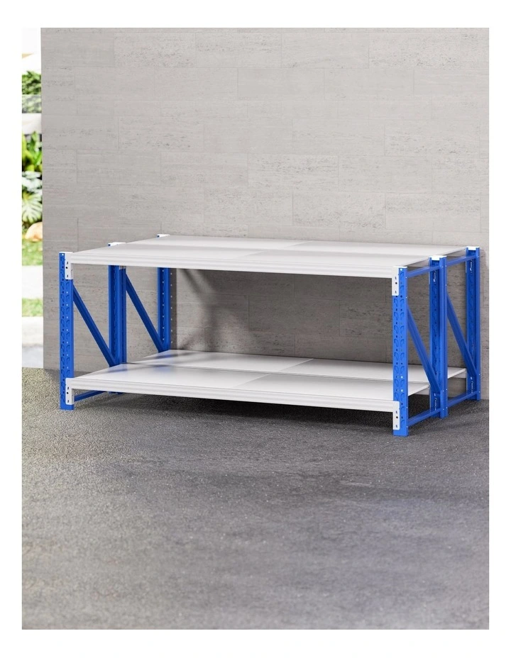 Giantz 2x 0.9M Garage Shelving Workbench Warehouse Rack image 3