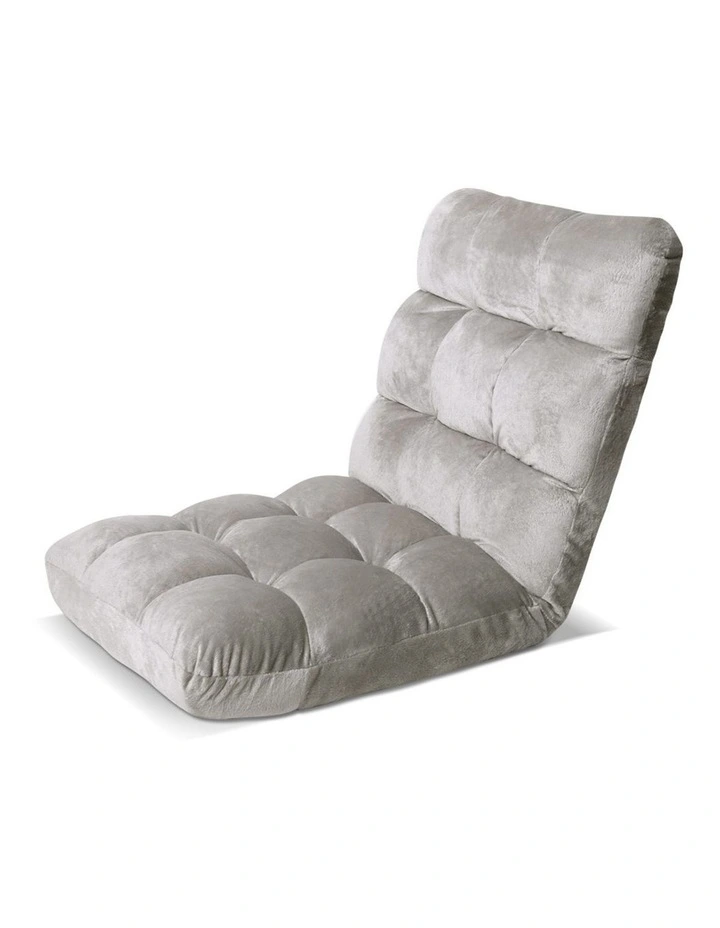 Artiss 4X Lounge Sofa Bed Flannel Fabric Grey image 4