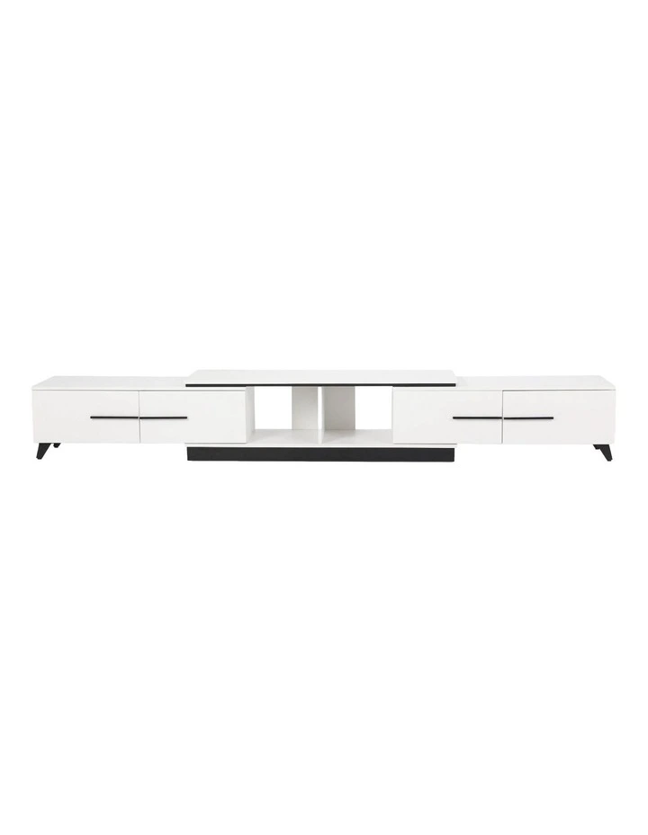 Artiss Extendable TV Cabinet Entertainment Unit Stand White image 5