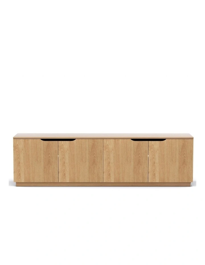Artiss TV Unit Entertainment Unit Storage Cabinet 180cm Pine image 3