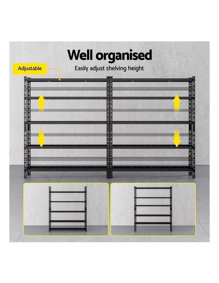 1.8MX2.4M Giantz Garage Shelving Warehouse Rack image 6