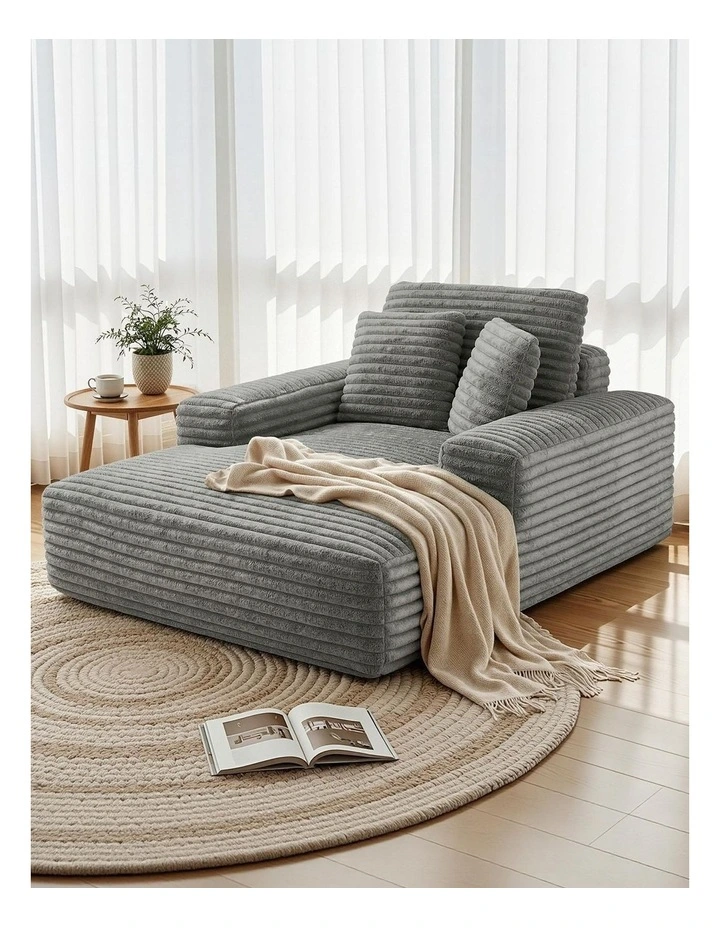 Artiss Sofa Bed Lounge Chair Recliner Couch Reading Chairs Sleeper Cloud Sofas image 3