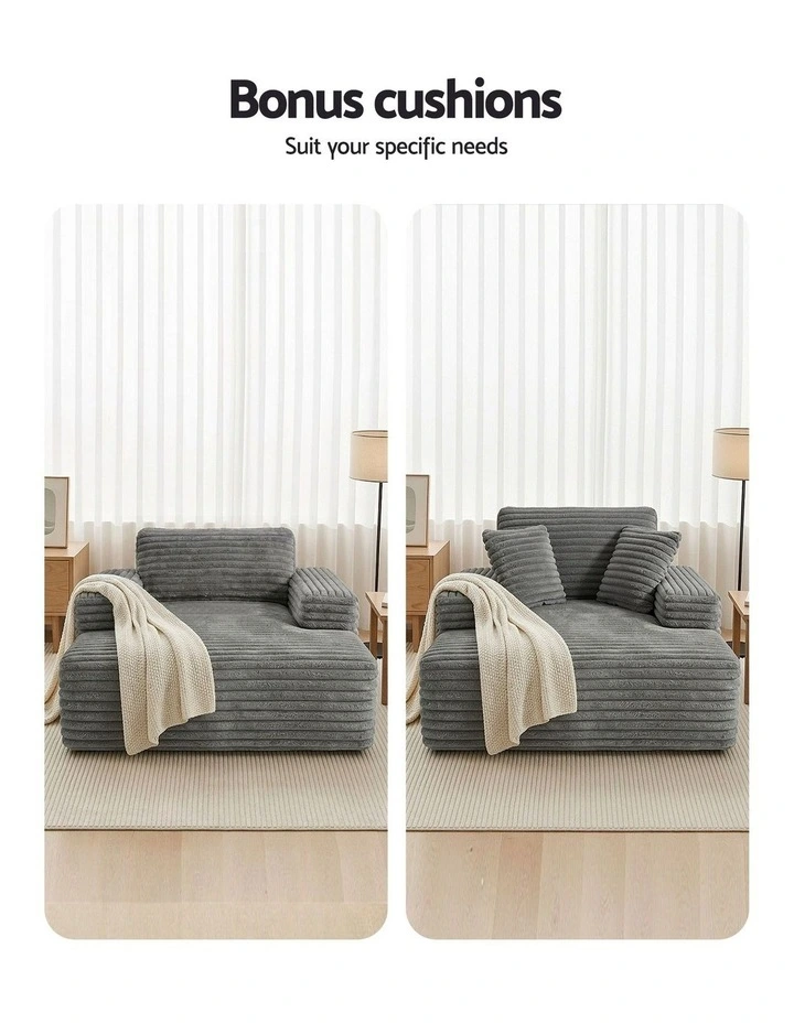 Artiss Sofa Bed Lounge Chair Recliner Couch Reading Chairs Sleeper Cloud Sofas image 7