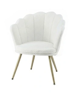 Artiss Armchair Teddy Fleece White Callista