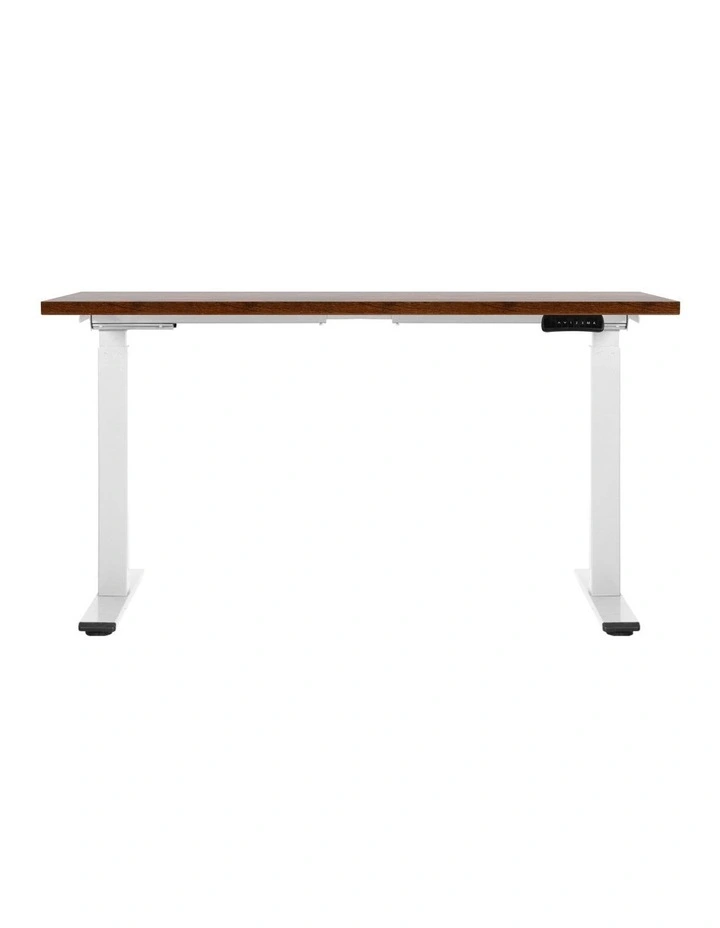 Artiss Standing Desk Motorised Dual Motor 140CM Rustic Brwon image 2