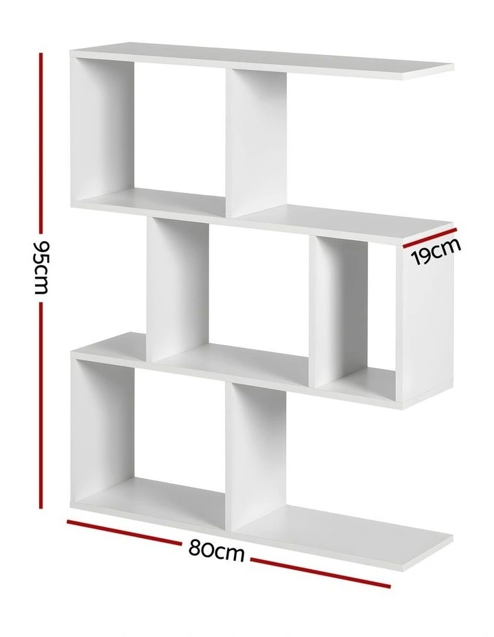 Artiss Floating Wall Shelf Bookshelf 3-Tier Display Storage Organiser White image 5