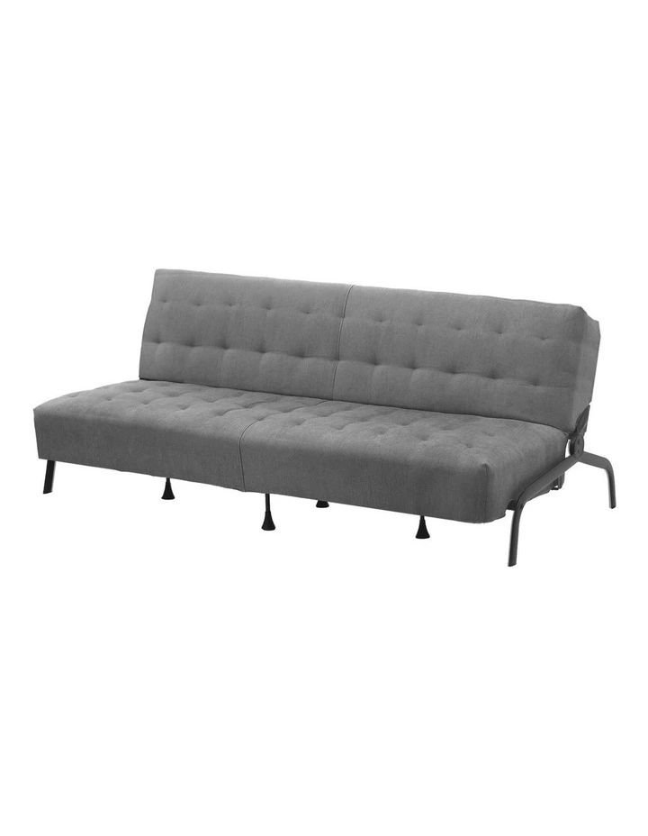 Artiss 1.9m 3-Seater Sofa Bed Innerspring Adjustable Couch Grey image 1