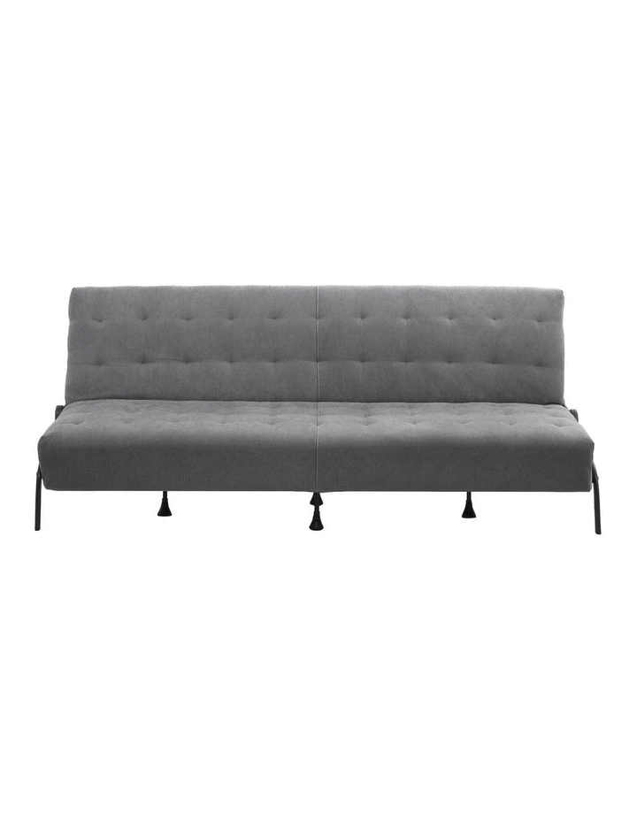 Artiss 1.9m 3-Seater Sofa Bed Innerspring Adjustable Couch Grey image 2