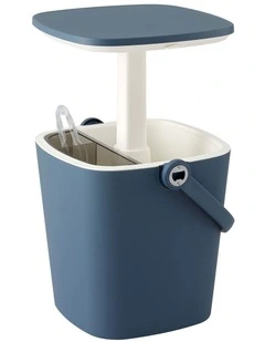 Gardeon 2-in-1 Outdoor Bar Table Portable Ice Bucket Cooler 15L Tong Blue