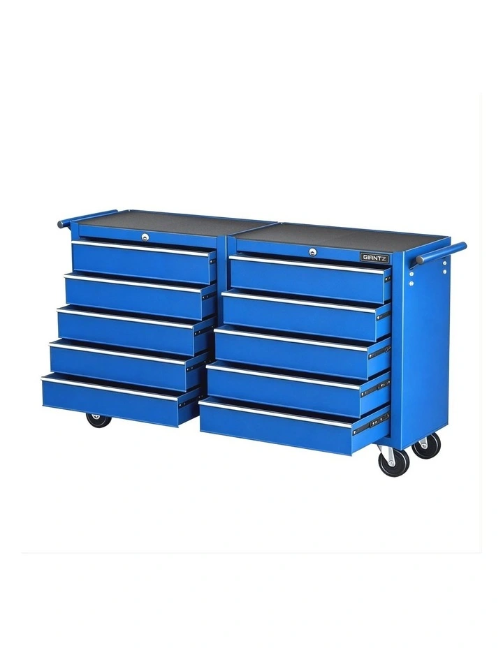 Giantz Tool Chest Trolley 10 Drawers Toolbox Storage Blue image 1