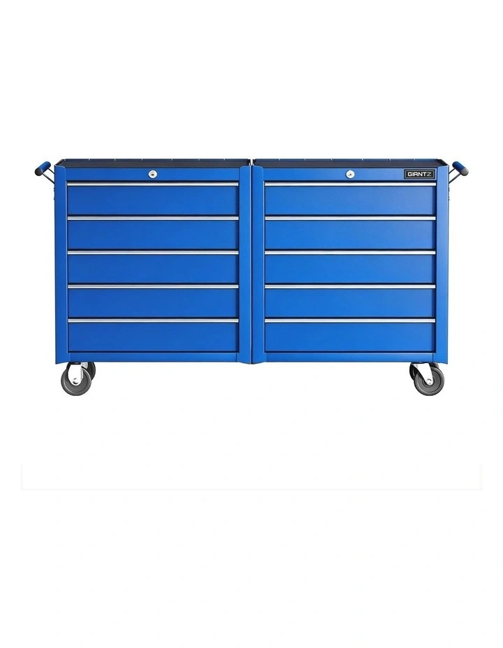 Giantz Tool Chest Trolley 10 Drawers Toolbox Storage Blue image 2