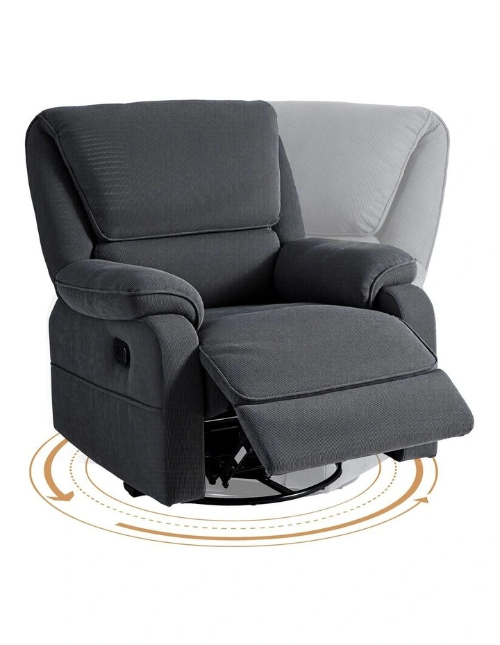 Artiss Rocking Recliner Chair 360 Swivel Massage Heated Reclining Chairs image 2