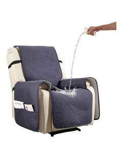 Artiss Quilted Recliner Chair Covers 100% Waterproof Recliner Slipcovers in Grey