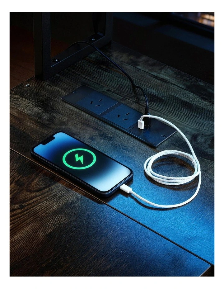 Artiss 200cm L Shaped Gaming Desk Computer Desk with LED Lights & Power Outlets image 6