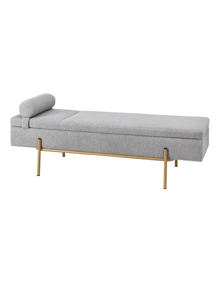 Artiss Storage Ottoman Bed 140cm Pillow Foot Stool image 1